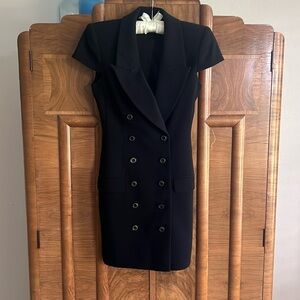 Rachel Zoe double breasted little black dress sz 2